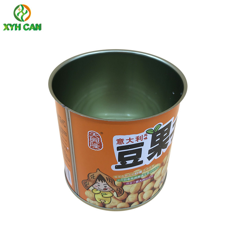 Food Tin Cans for 208g Round Baby Healthy Snack Metal Tin Cans Food Grade Custom Logo
