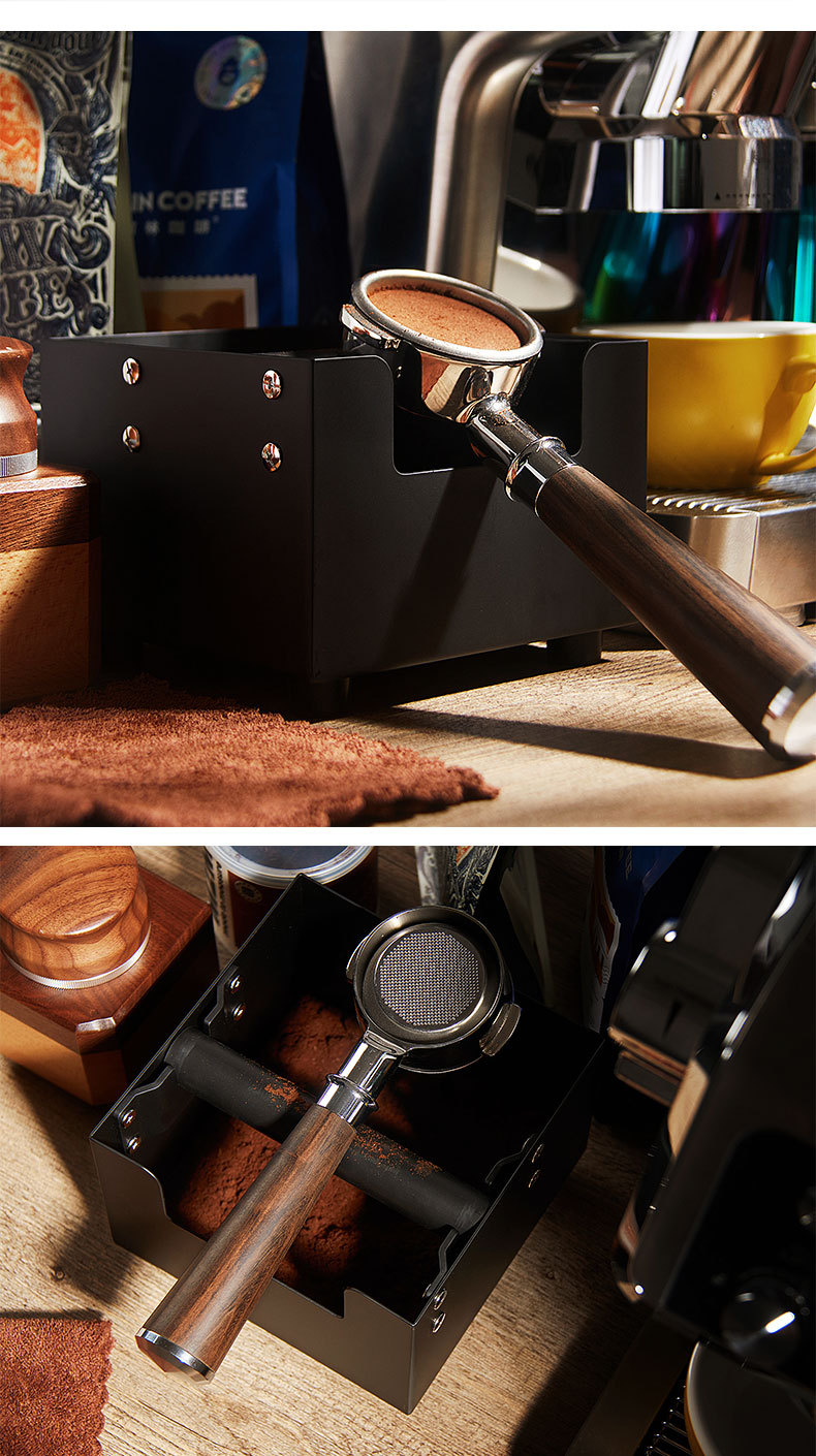 Removable Bar Non-Slip Silicone Base Knock Box for Coffee Tea Grinders