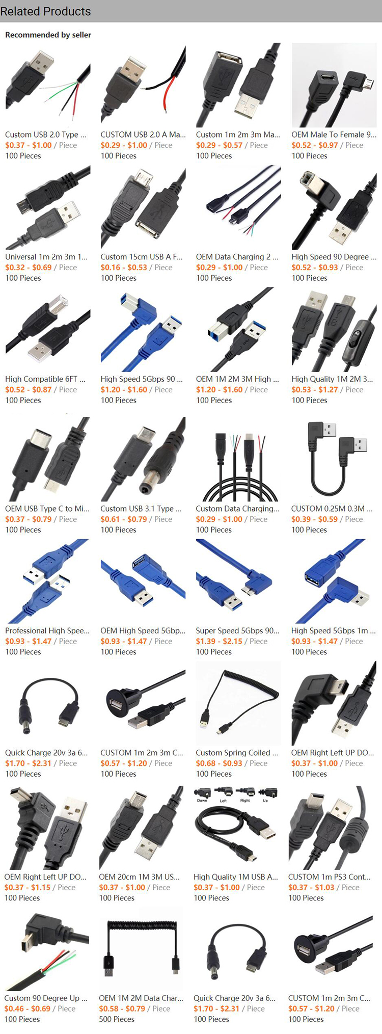 High Speed 5Gbps 90 Degree Right Angle Male to Female USB 3.0 Type A Extension Cable
