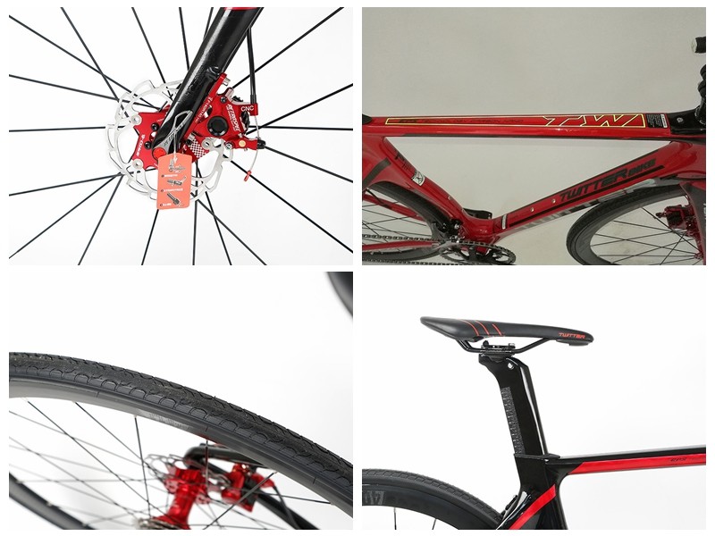 Clairs 16 speed Carbon Fiber Road Bike 700C thru axle Disc Brake frame