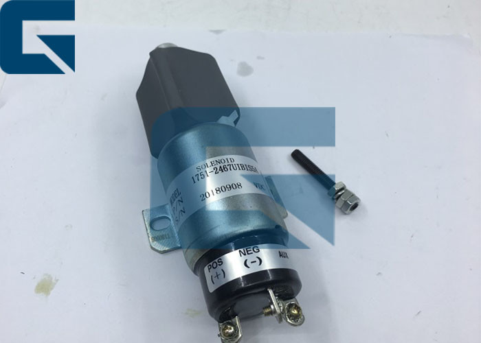 24V Shut Off Solenoid Valve 1751-2467UIBIS5A 3846274 For S6K E200B E320 HD700-5