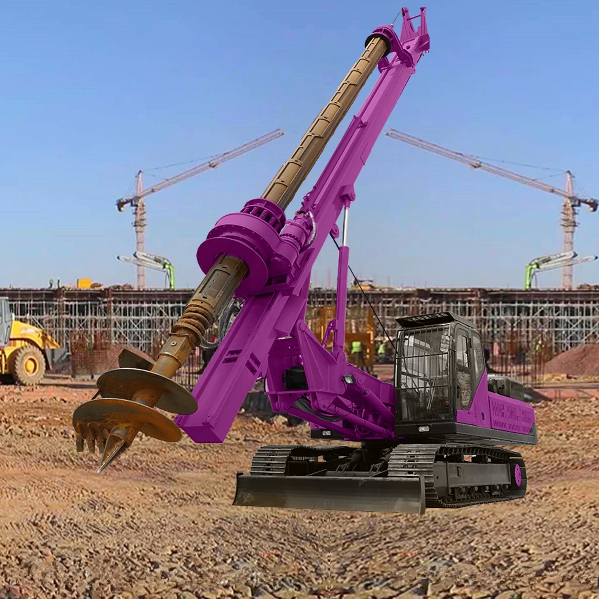 Hydraulic Rotary Drilling Rig Foundation Construction Machine Rotary Pile Drilling Rig