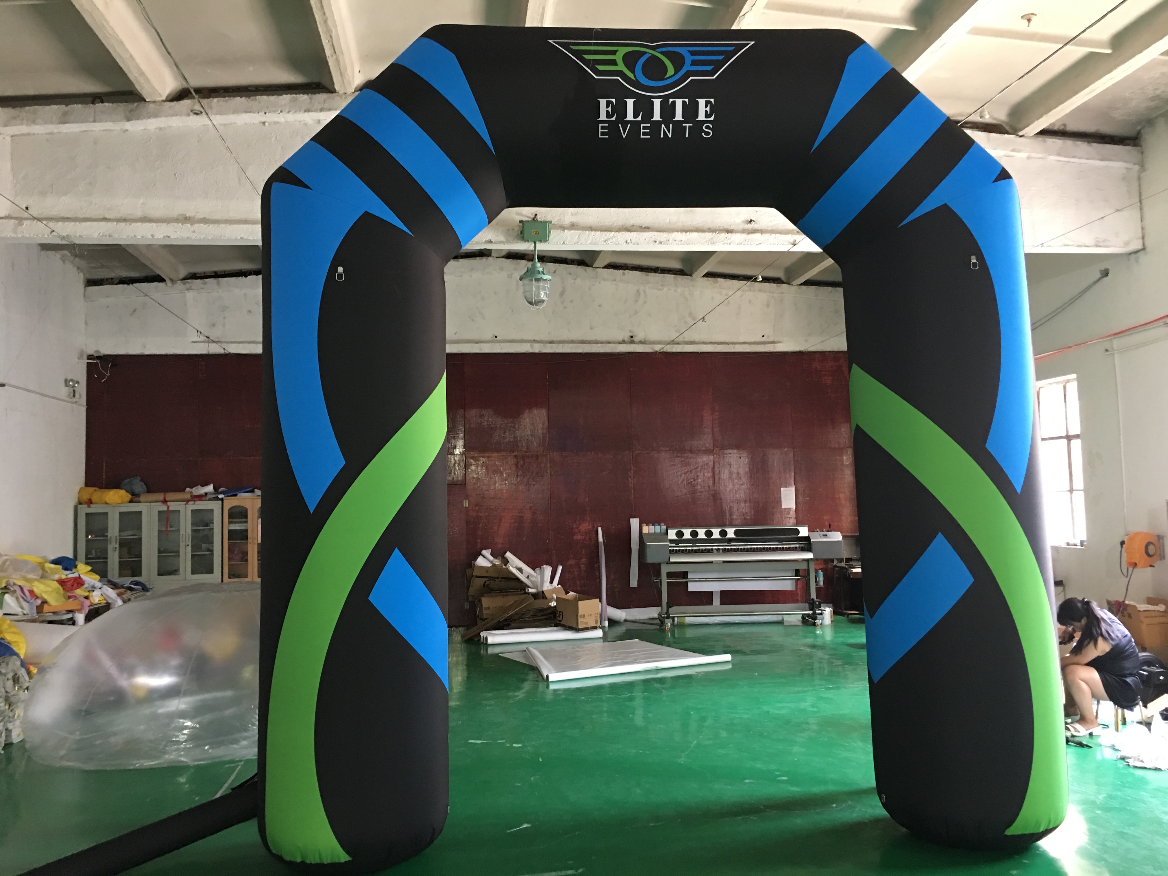 Oxford Inflatable Finish Arch Waterproof inflatable rainbow arch