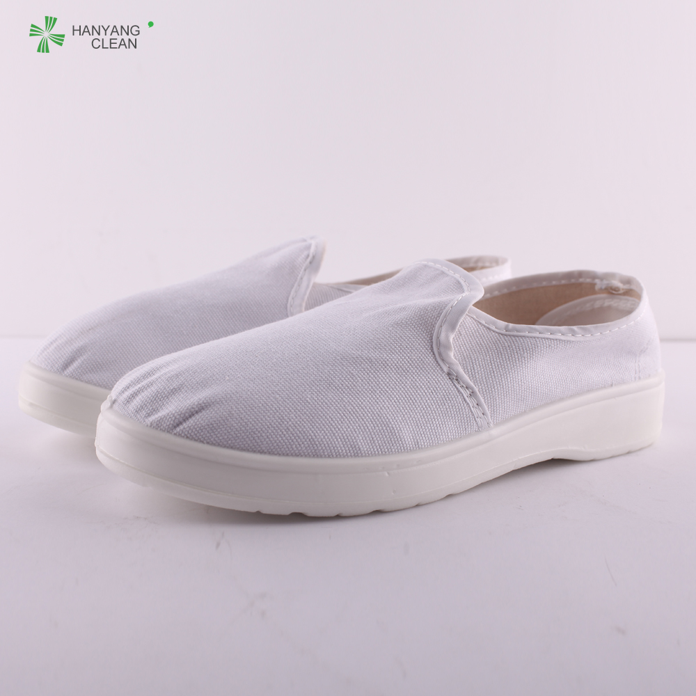 hot selling good quality PU ESD canvas shoes for cleanroom
