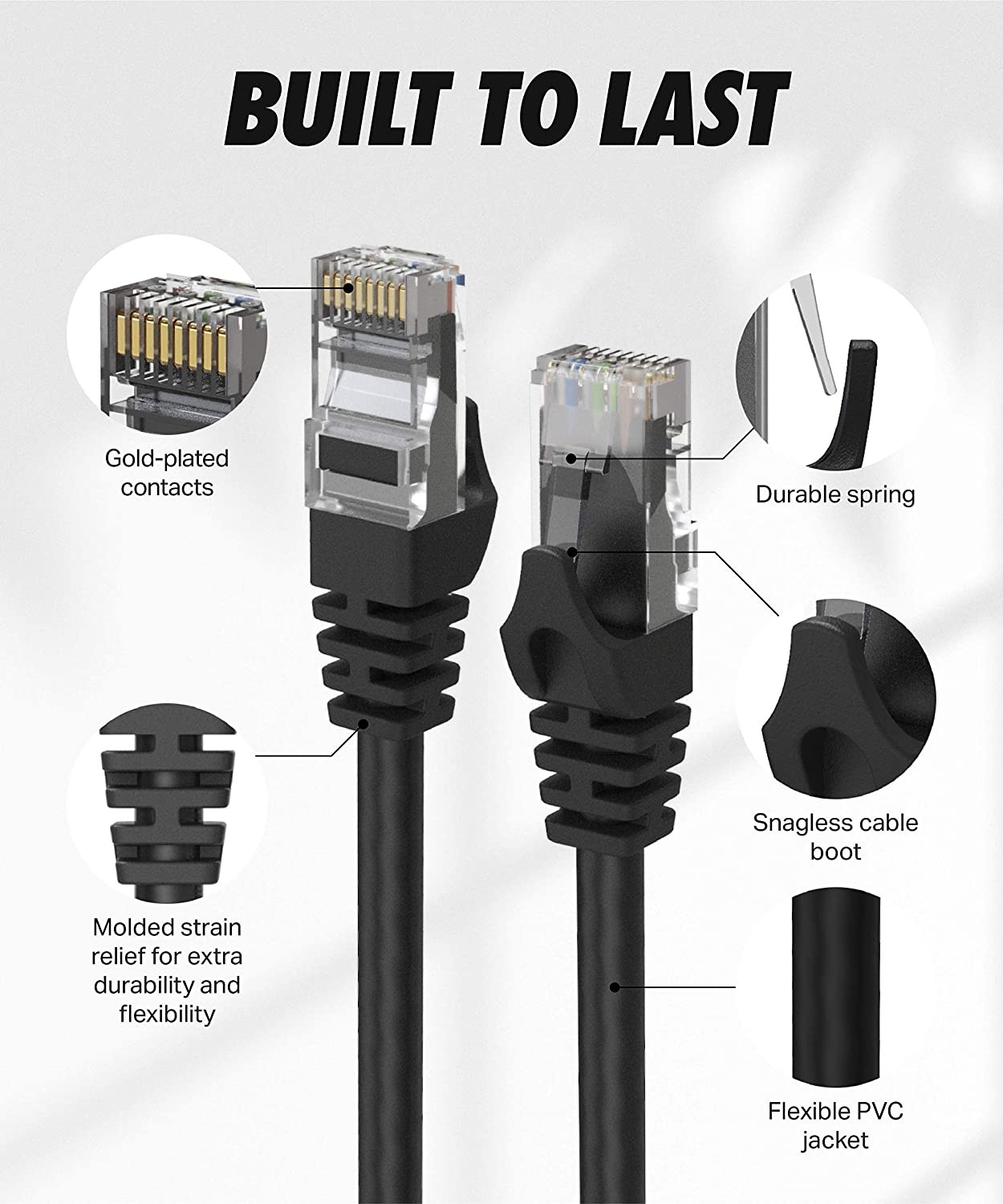 Networking 100 Feet Ethernet Cable , PVC LSZH Cat6 Utp Patch Cord