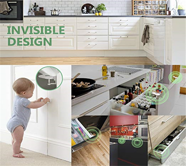 Strong Adhesive Child Safety Pressed Cabinet Lock Childproof Cabinet Locks Latches