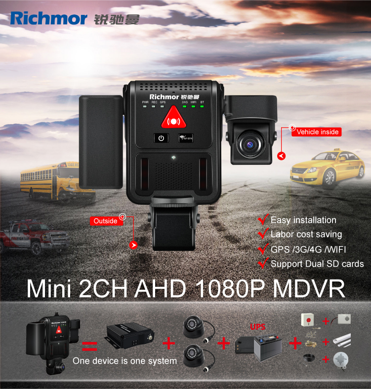 High Resolution 720P/1080P 4CH AHD MDVR 3G 4G GPS Wifi DASH CAM Car Mobile DVR for SCANIA