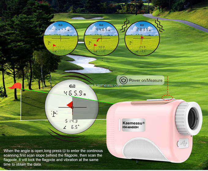 Kaemeasu 700mA Rechargeable Mini Laser Rangefinder With Magnetic Adsorption MA1200