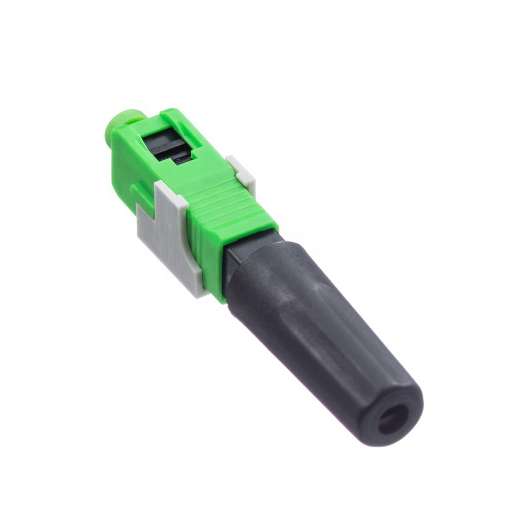 FTTH Pre Bur Fiber Optic Quick Assembly Fast Connectors SC APC ROHS Compliance