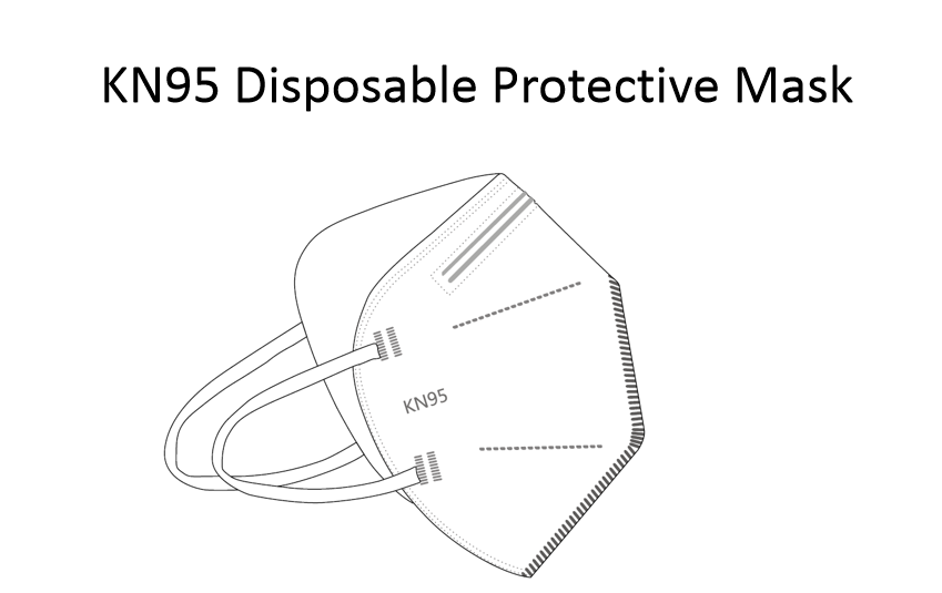 Stock Custom Logo BSI CE Protective Face Mask,Non Woven 5 Layer Mask For Face Public Protection