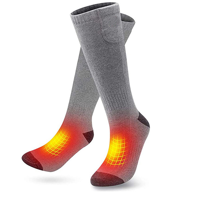 Graphene Sheet Electric Heating Socks , Skiing Men's Thermal Socks