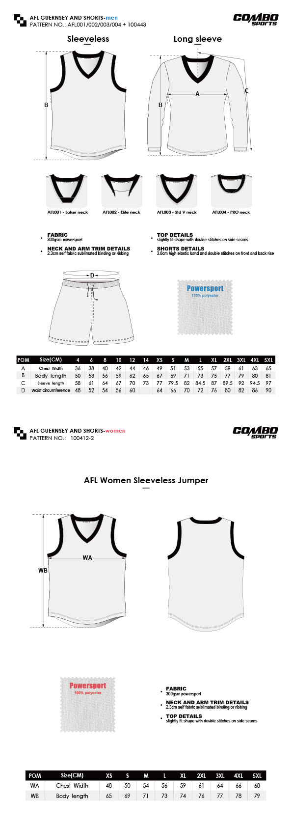 Chest Width 48-68cm Afl Football Jerseys , Full Size Retro Footy Jumpers