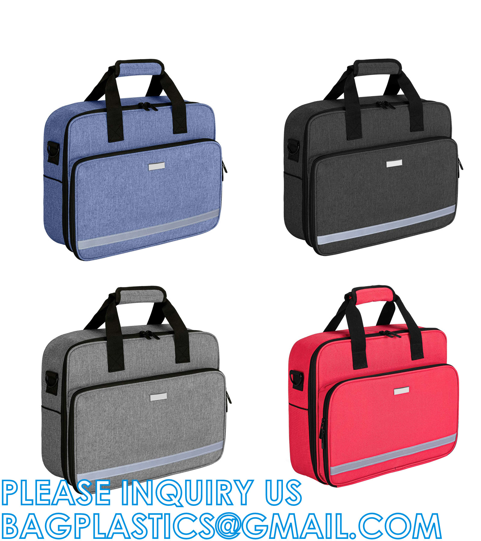 Portable Trauma Emergency Bag Medical Shoulder Bags First Aid Kit Bag, Medical Supplies with Fixed Pockets