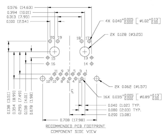 V8BR-1AX1-GH Vertical RJ45 Connector