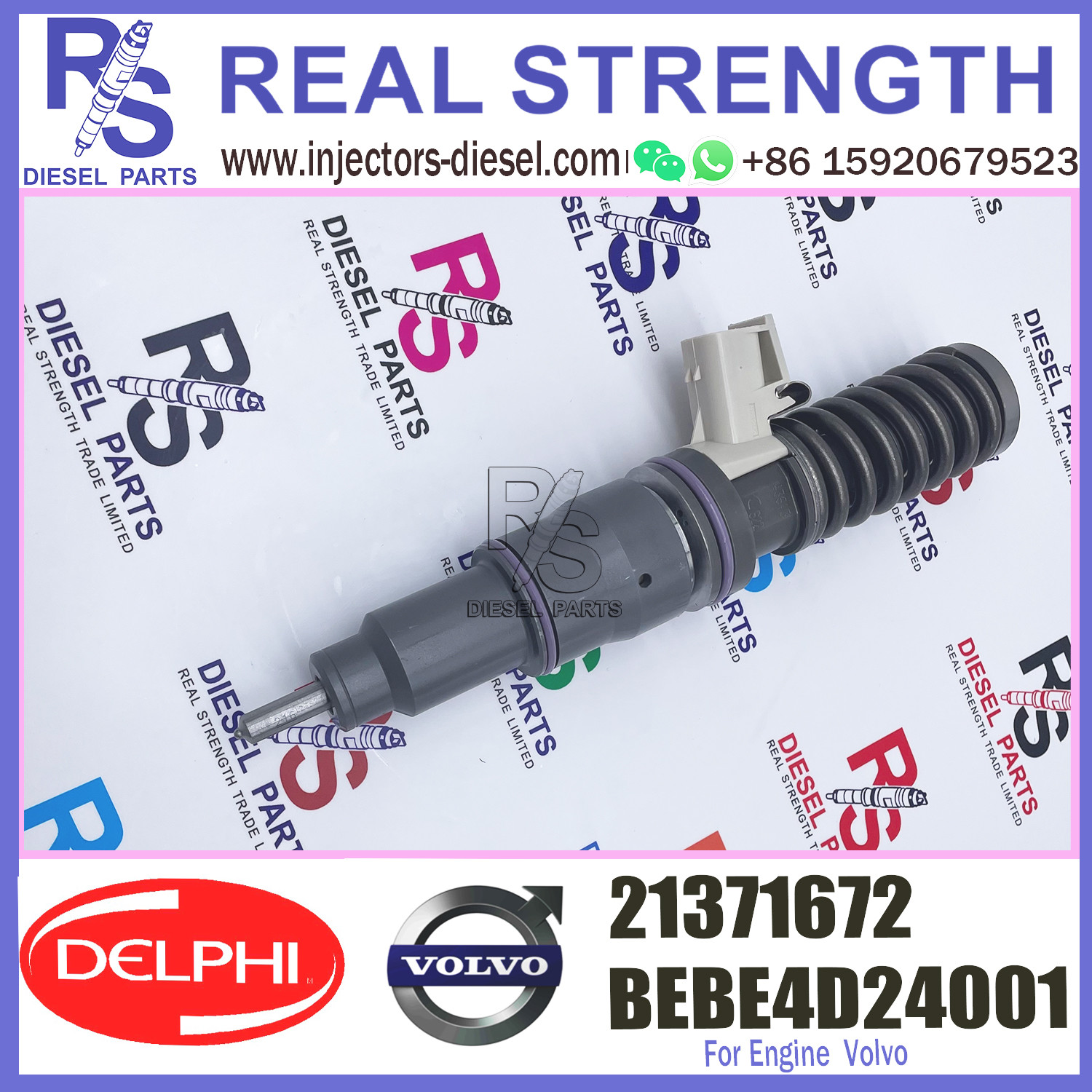 21371672 Diesel Fuel Injector Common Rail Injector Fuel Injector For EC380 Excavator