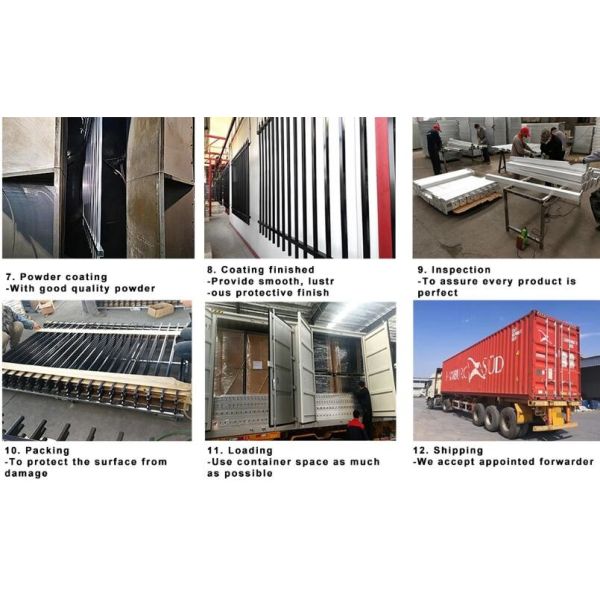 Outdoor 1.2m Galvanized Welded Wire Mesh Fence Metal Garden Panel Steel Wrought Iron