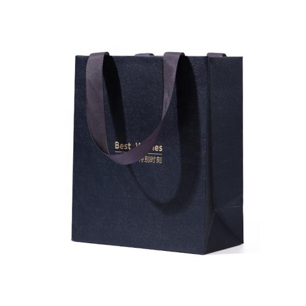 Degradable Rose Flower Christmas Paper Bags Black Cardboard Jewelry Boxes