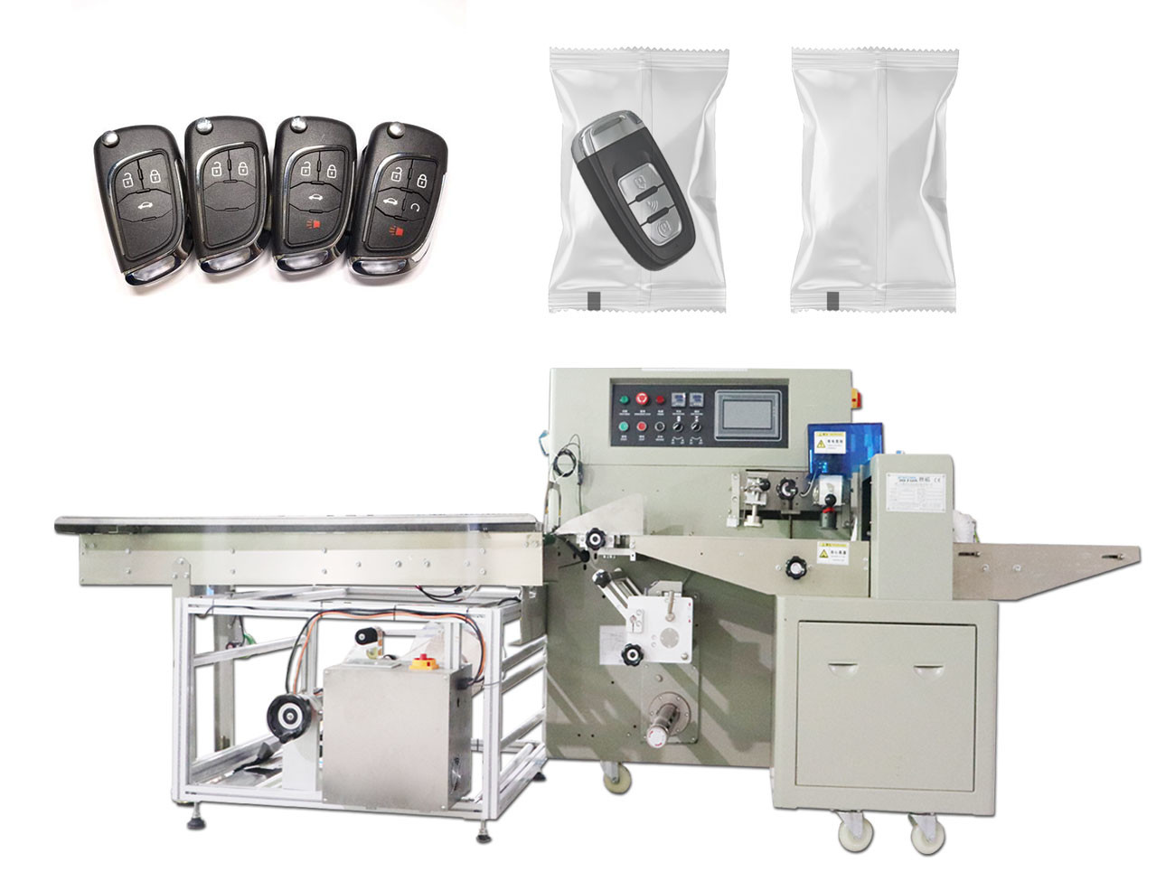 Composite Film Electronic Packaging Wrapping Machine 220v 3KW