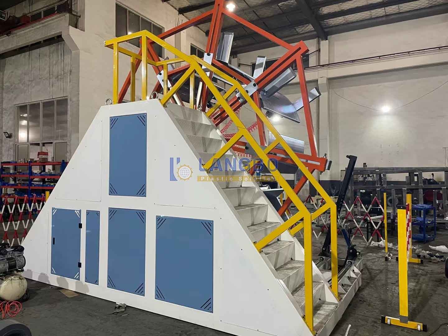 Double Station Large Diameter PE Irrigation Pipe Coiler