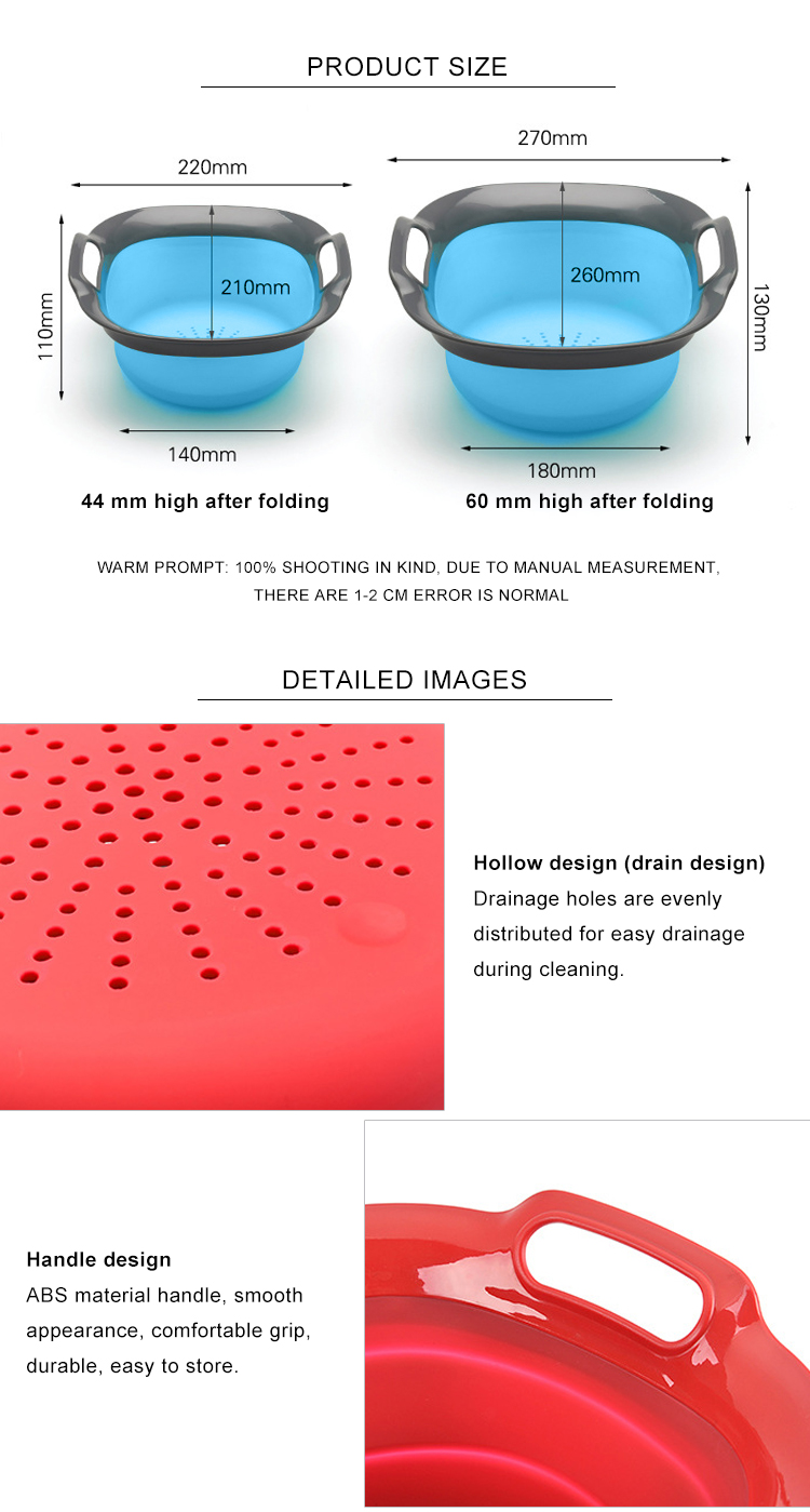 Tasteless Silicone Kitchenware Silicone Washing Basket