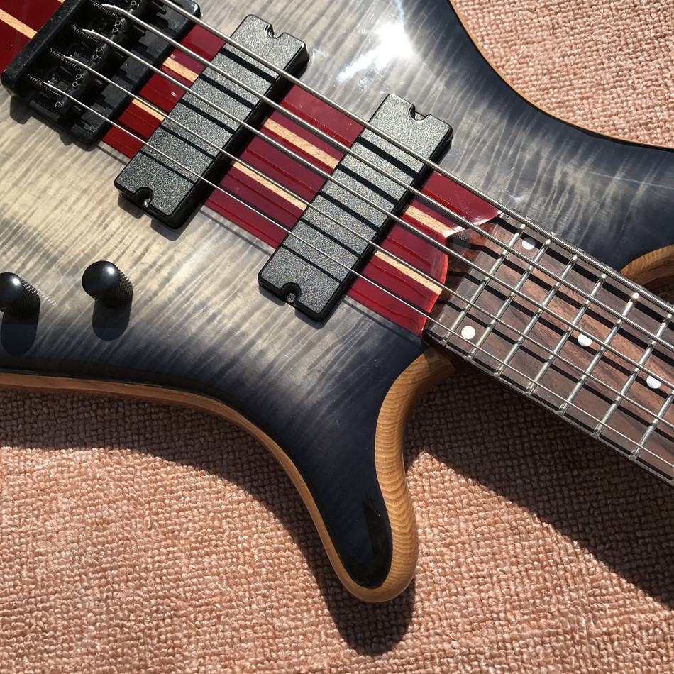 2017 new style high quality custom 5 string bass guitar, Rosewood fingerboard, free shipping