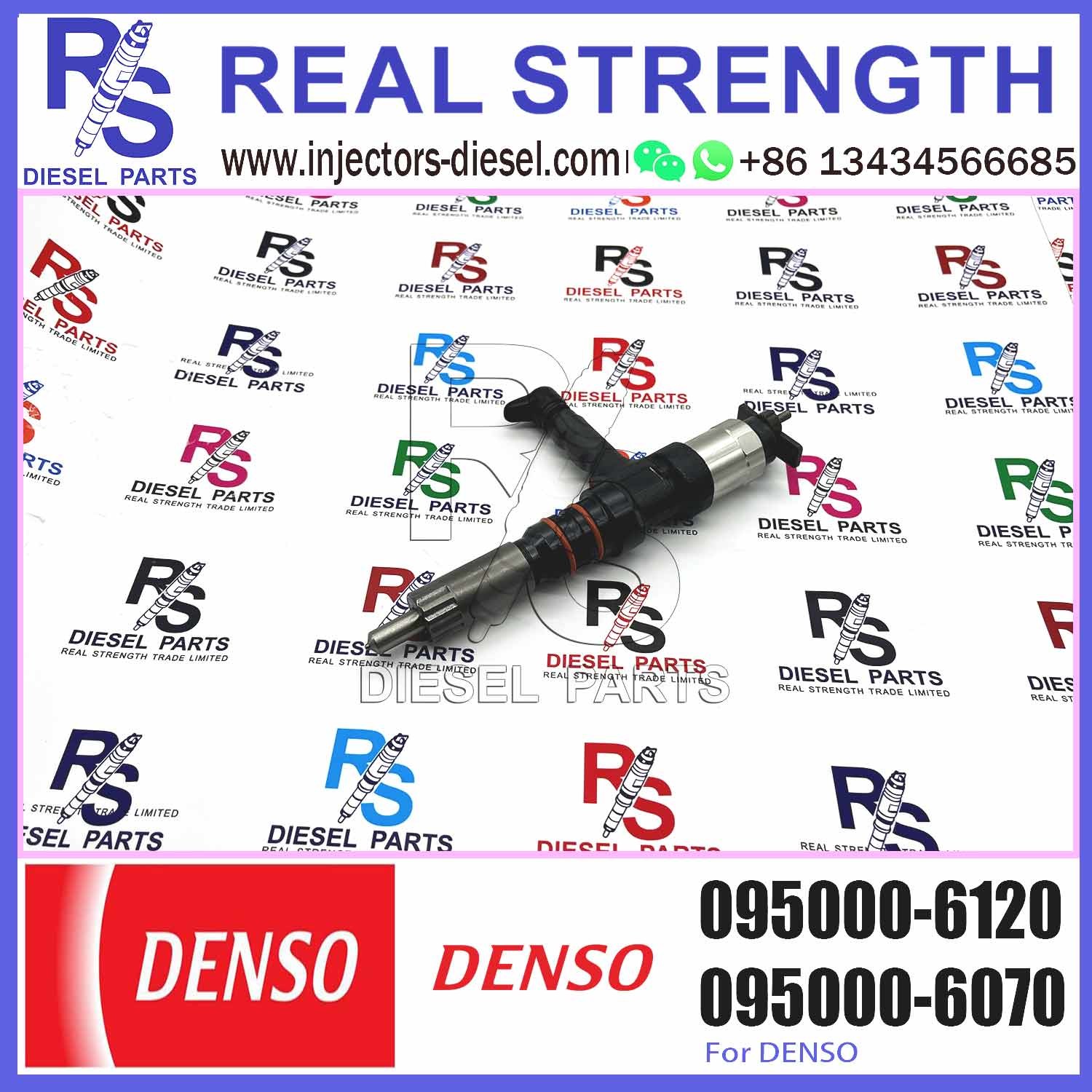 Diesel Common Rail Fuel Injector 095000-6120 For Komatsu PC600 Excavator 6261-11-3100 injector diesel