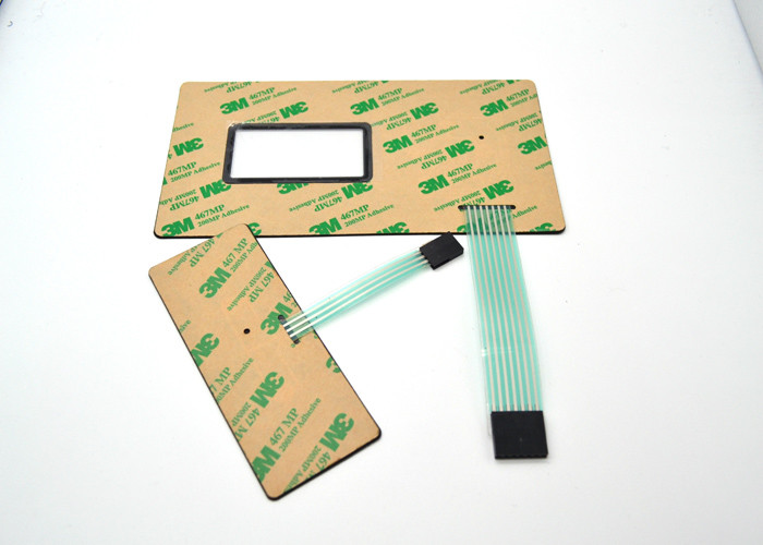 Custom Flat Non Tactile Metal Dome Membrane Switch With Clear Display Window