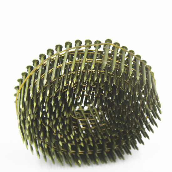 16 Degree Galvanized Wire Welded Coil Plain Nails Pcn-60