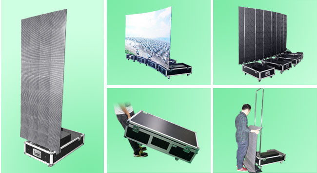 Totem High Brightness LED Display Flexible Video Screen With 30°Curved - Table Tile