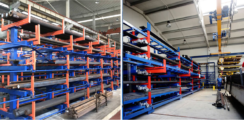 Manual Telescopic Cantilever Rack