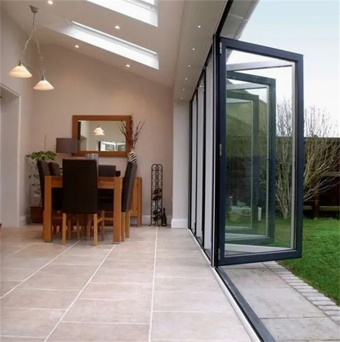 Thermal Break Waterproof Aluminum Bi Fold Doors