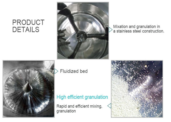 GMP Lab Scale Fluid Bed Granulator PID Intelligent Control For Milk Powder