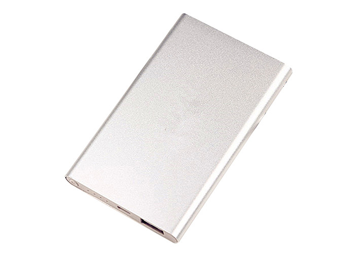Aluminum Alloy Ultra Thin Power Bank 4000 Milliampere Customized Designed