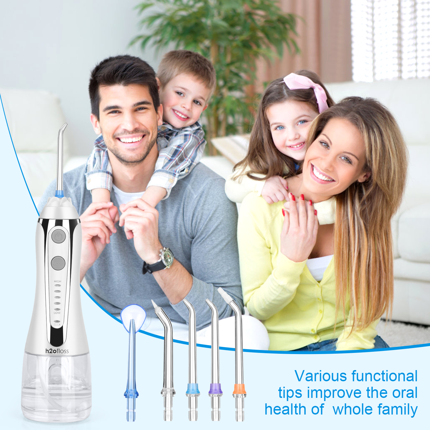 Oral Irrigator Factory Wholesale water flosser for teeth Cleaning nozzle tips