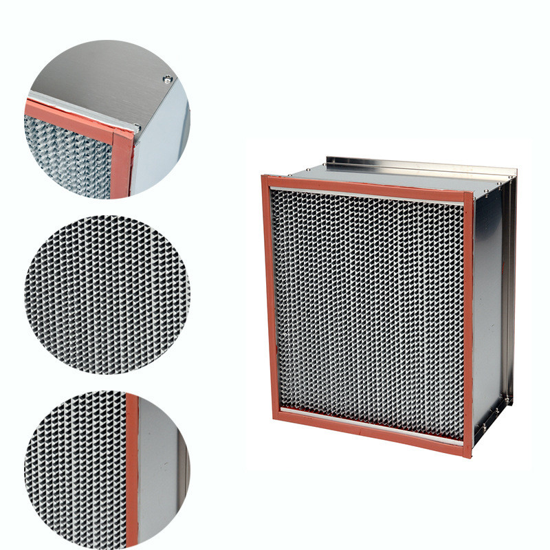 H13 Stainless Steel Or Galvanized Frame High Temp Air Filters For Temperature Up To 250ºC