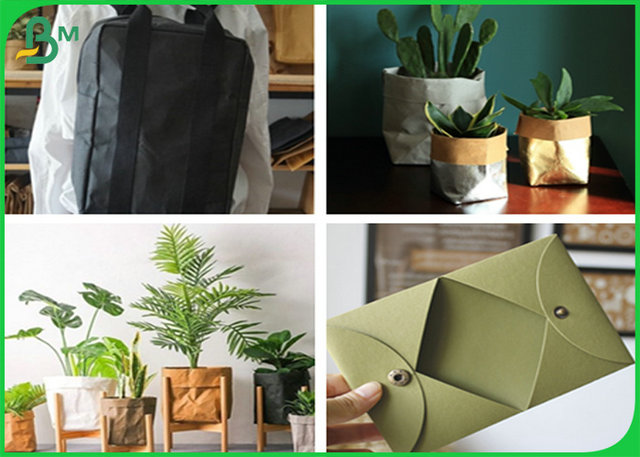 0.55mm Thickness Durable Recycled Washable Fabric Kraft Paper For Flower Pot