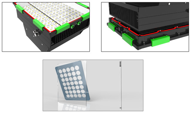 15 - 90 Degree Beam Angle LED Sports Light For Tennis Court Lighting