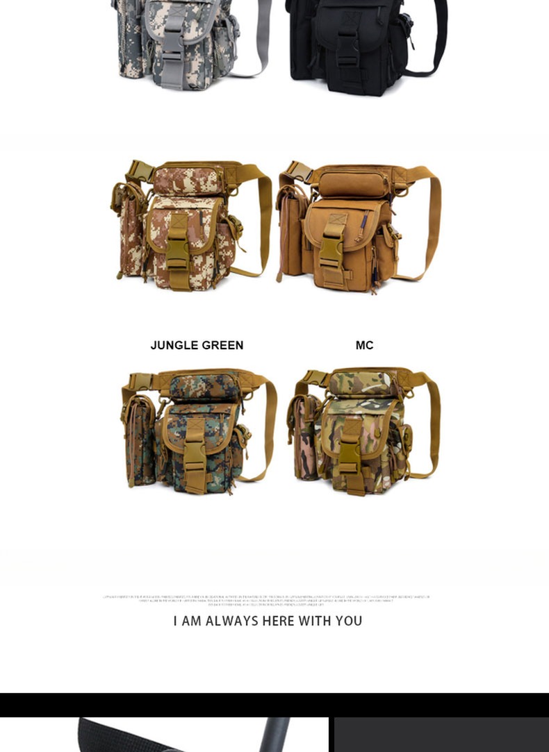 Outdoor Training Leg Bag Backpack For Camping 0.51kg/pc Physiological Curve Back