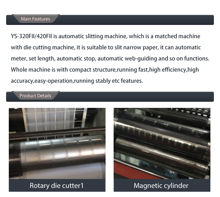 120m/Min Automatic Rotary Die Cutting Machine Rotary Label Die Cutter With Slitter