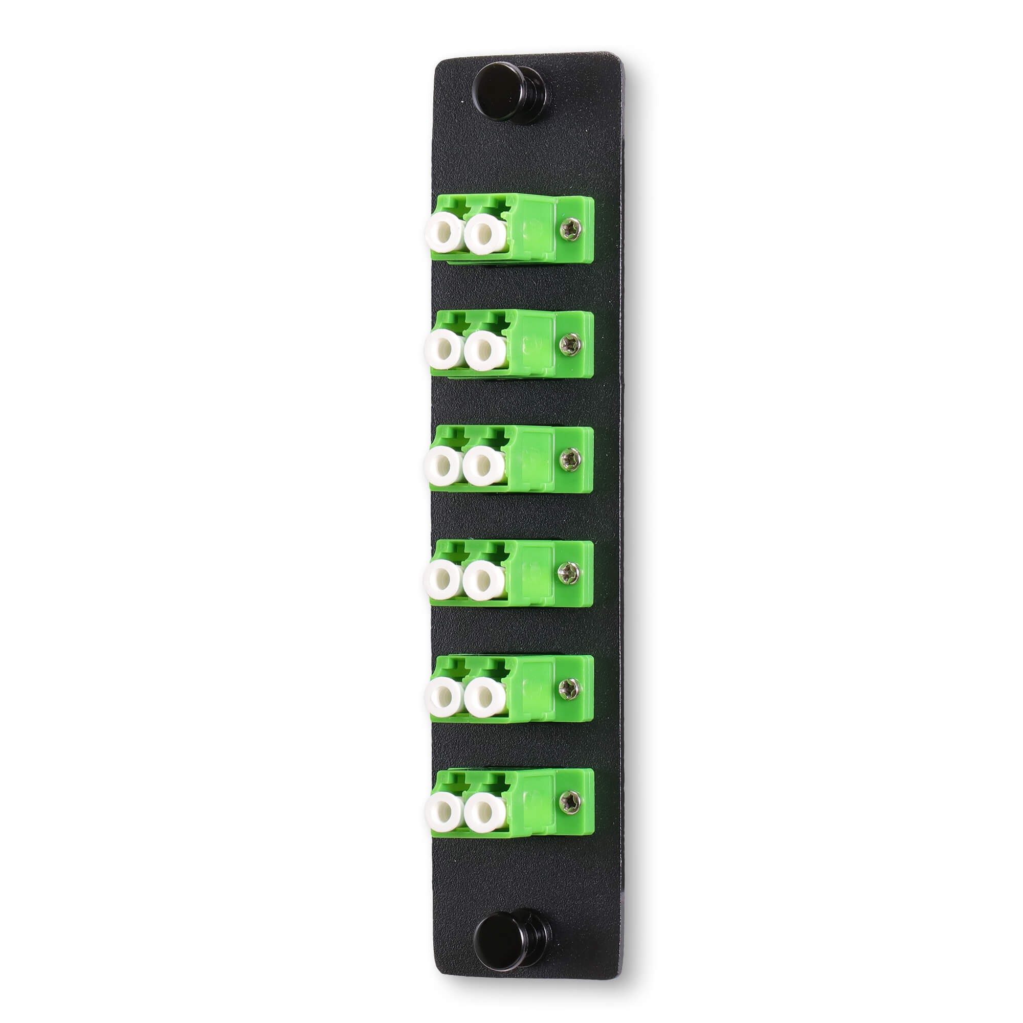 12 Fiber 6 Position Fiber Optic Adapter Panel With Duplex Single Mode Adapter