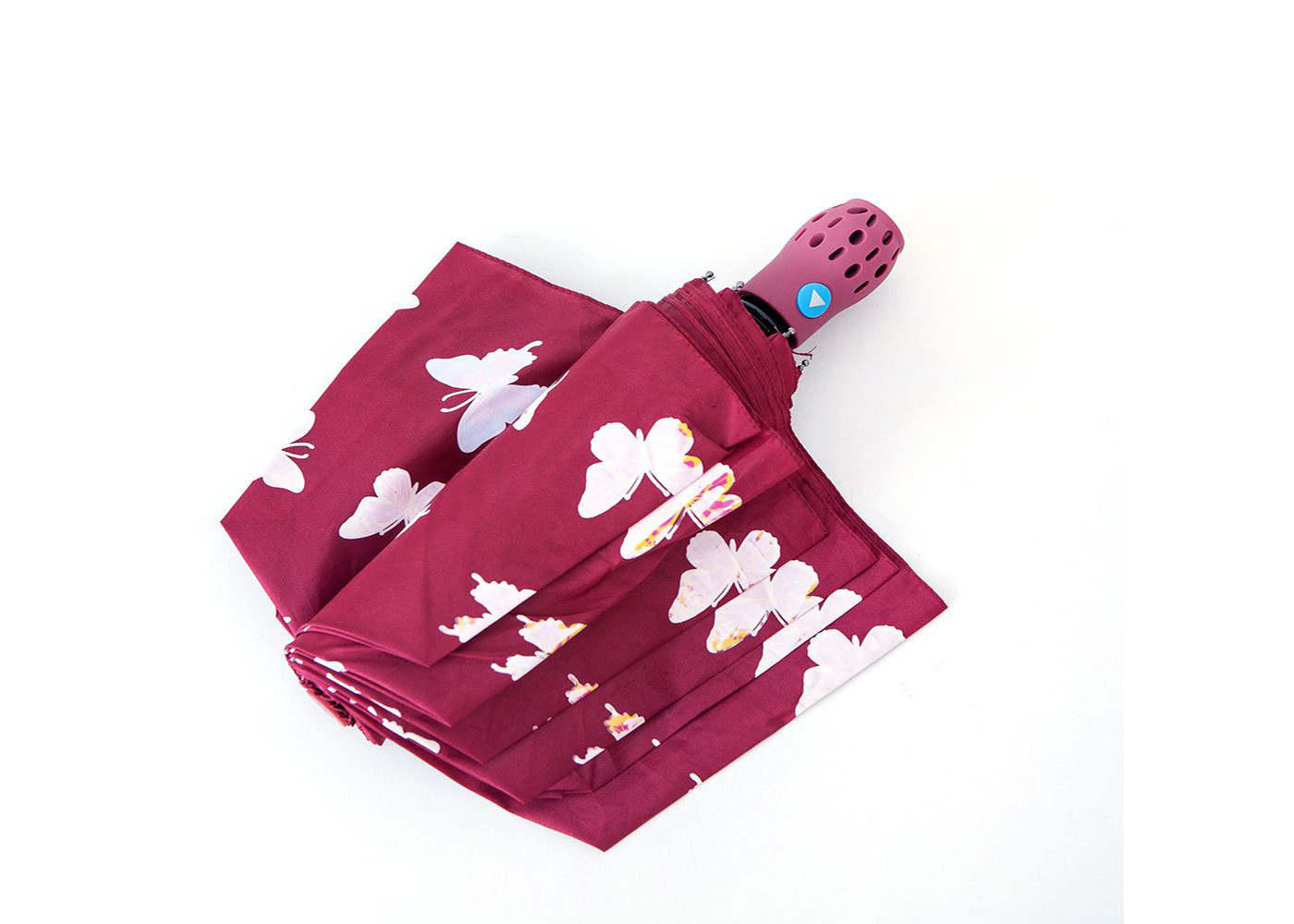 Automatic Lightweight Travel Umbrella Printing Silk Screen Colorful 3 Fold