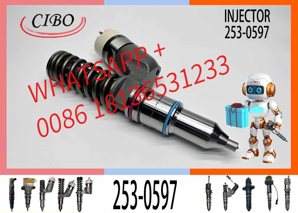 Diesel Fuel Injector 235-1403 253-0597 10R-9787 10R-7228 10R-2772 10R-7231 For C15 C18 C32 Excavator