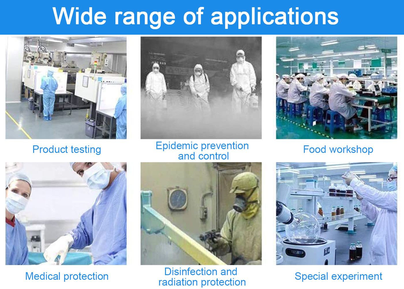 White Non Woven Mildew Free Protective Isolation Clothing