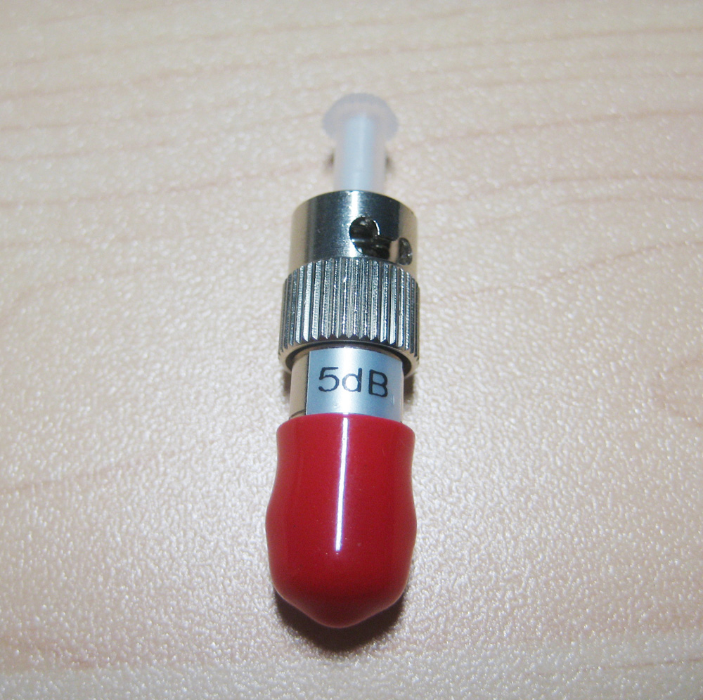 High Precision Multimode ST PC Fixed Fiber Optic Attenuator 1-30DB
