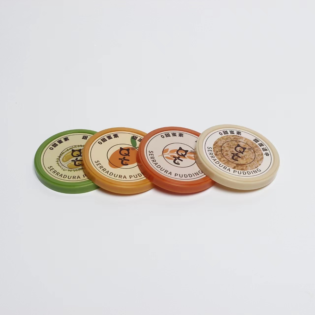 Ice cream box round doodle tin custard pudding cup with lid plastic small disposable cup yogurt cup
