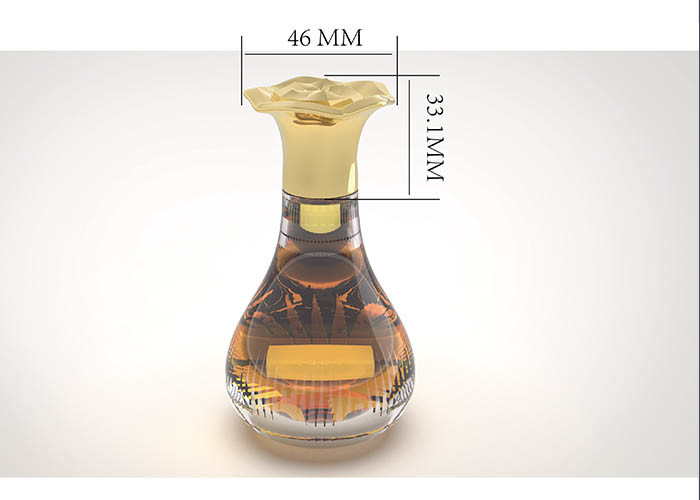 Custom Logo 15Mm Zinc Alloy Perfume Bottle Caps Luxury Creative Flower Style