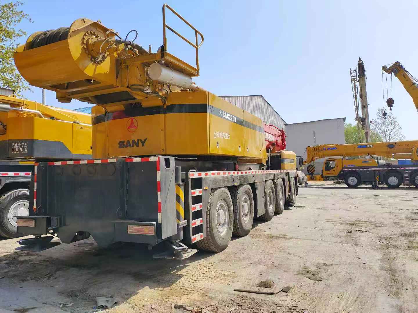 Used Sany SAC 2200 Crane 220 Ton Capacity Travel Speed 80 Km/H