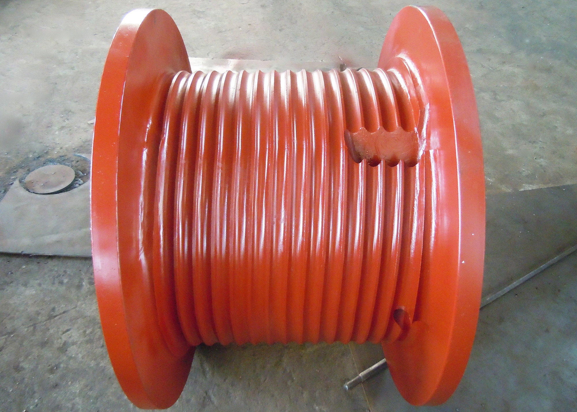 2000lbs Fast Speed Spiral Slotted Crane Hoist Drum