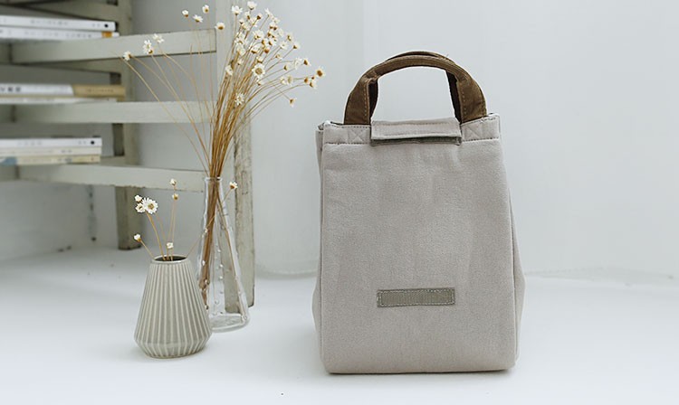 Hot selling portable canvas insulated bag reusable cooler bag waterproof lunch bag tote kids cooler for food delivery