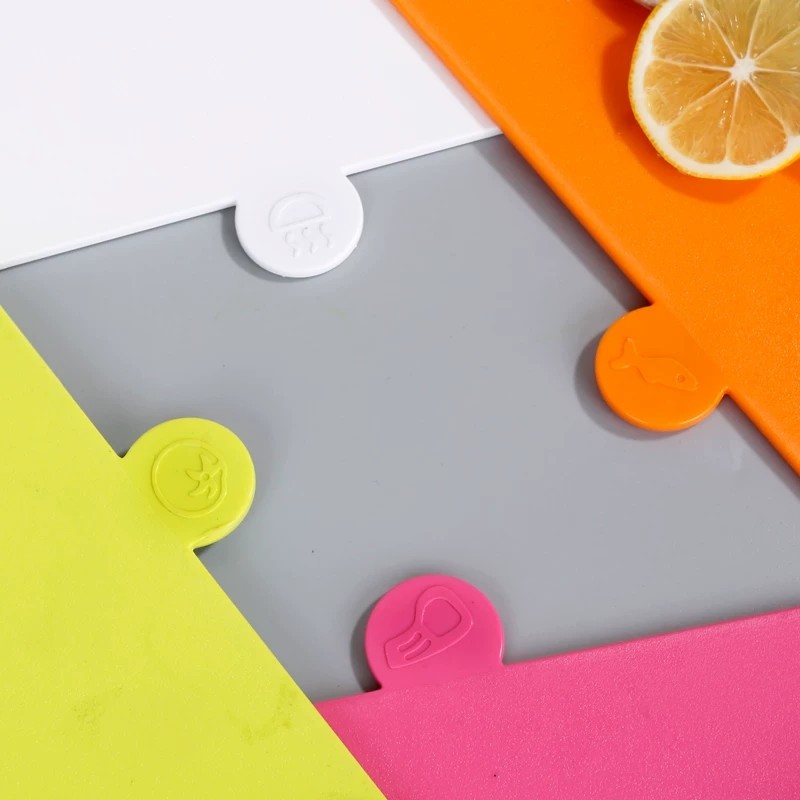 Creative Family Type Cutting Board Plastic Fruit Cutting Board Auxiliary Knife Board Hollow Bottom Convenient Asphalt